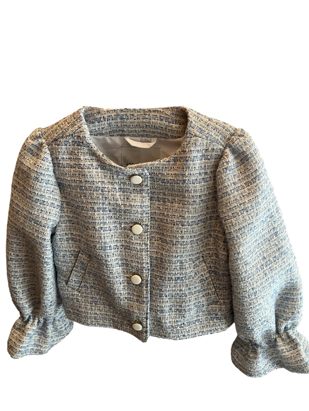 Janie and Jack Girl's Cropped Tweed Jacket Size 3T